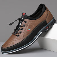 Douglas Contrast Panel Lace Up Sneakers