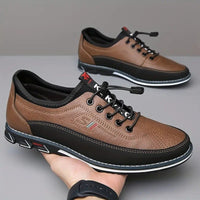 Douglas Contrast Panel Lace Up Sneakers