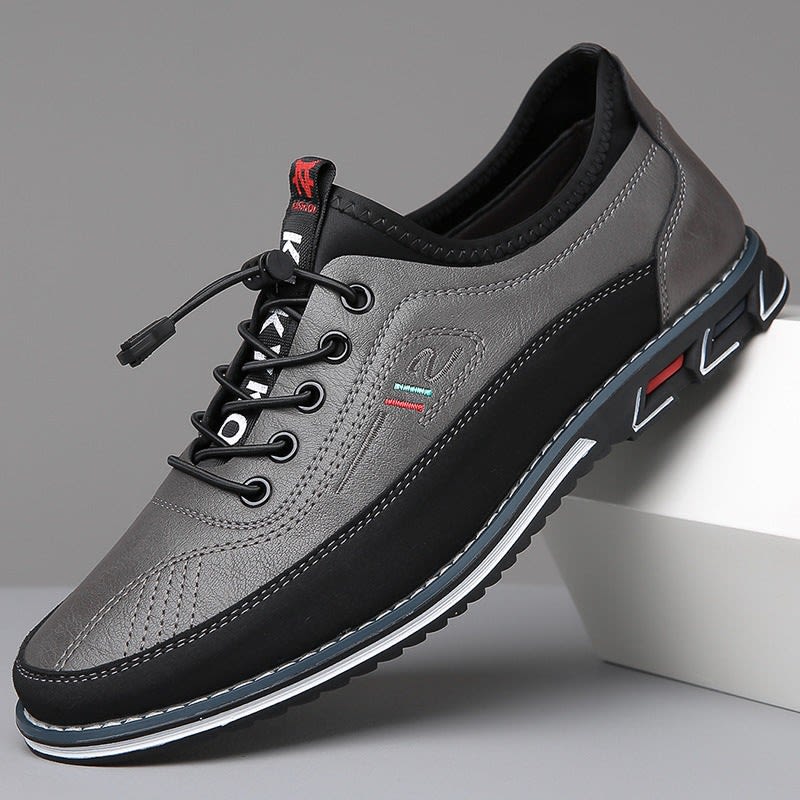 Douglas Contrast Panel Lace Up Sneakers
