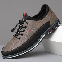 Douglas Contrast Panel Lace Up Sneakers