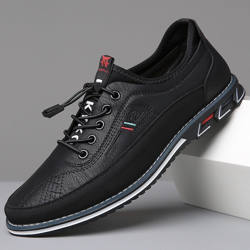 Douglas Contrast Panel Lace Up Sneakers