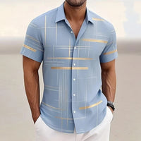 Tyler Line Print Short Sleeve Shirt