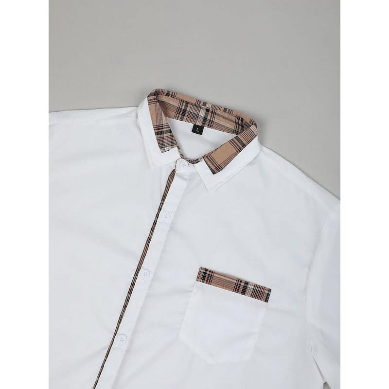 Kendall Check Trim Long Sleeve Shirt