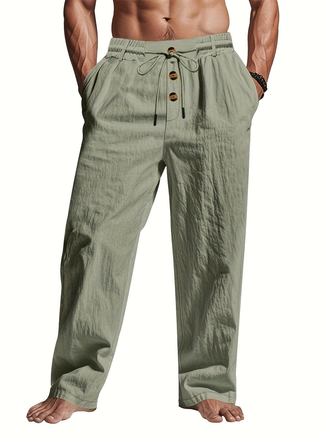 Calvert Elastic Waist Drawstring Trousers