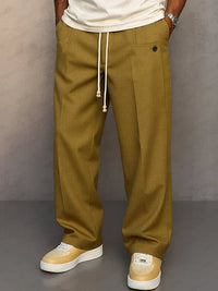 Flynn Pressed Crease Drawstring Trousers