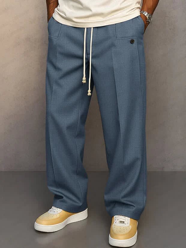Flynn Pressed Crease Drawstring Trousers