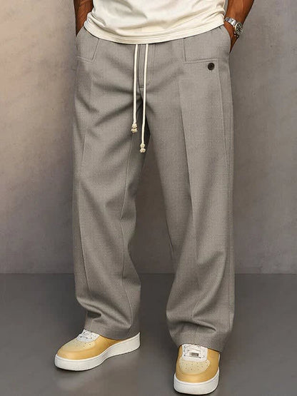 Flynn Pressed Crease Drawstring Trousers_6