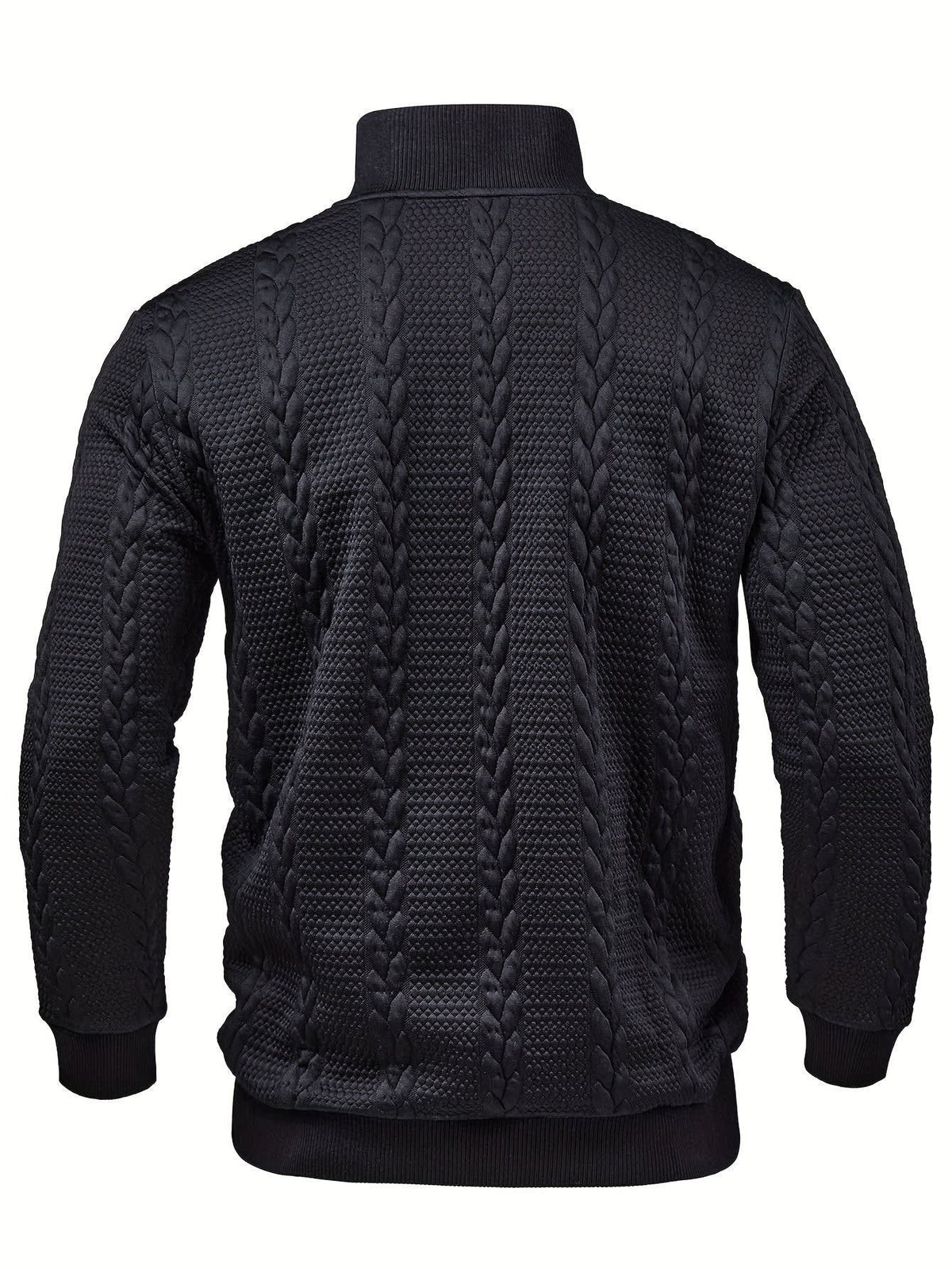 Joaquin Cable Knit Button Neck Pullover