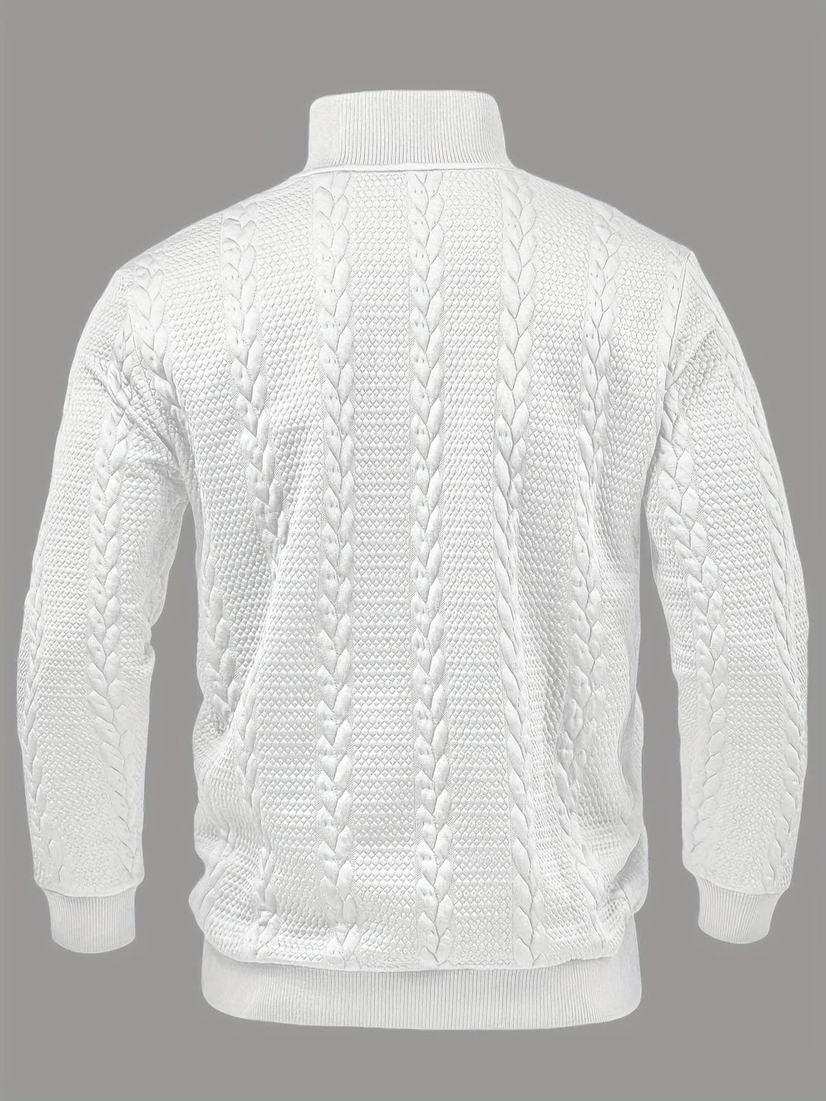 Joaquin Cable Knit Button Neck Pullover