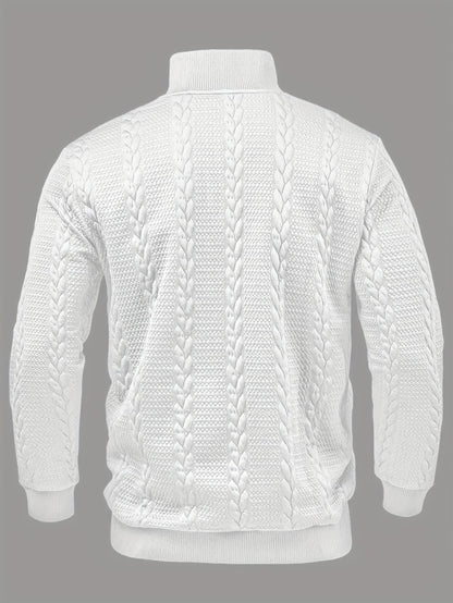 Joaquin Cable Knit Button Neck Pullover_6