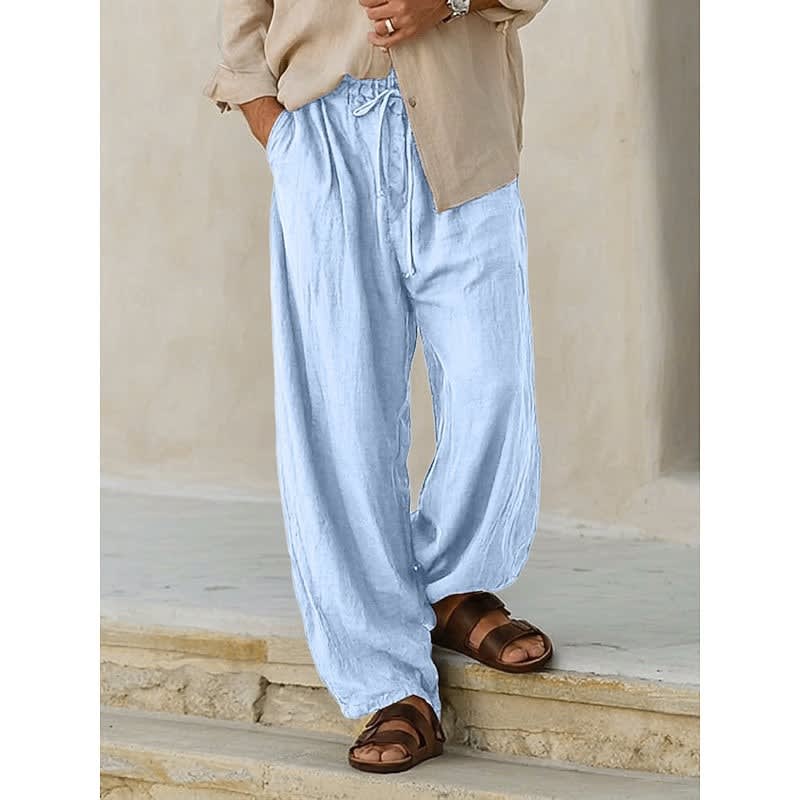 Bevan Wide Leg Drawstring Trousers