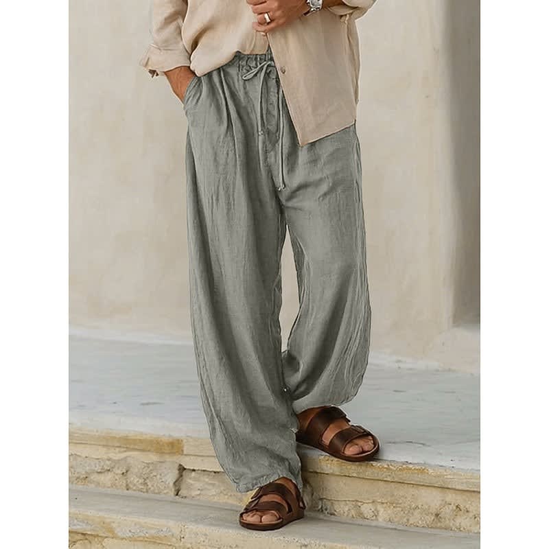 Bevan Wide Leg Drawstring Trousers