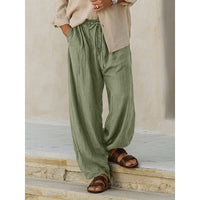 Bevan Wide Leg Drawstring Trousers