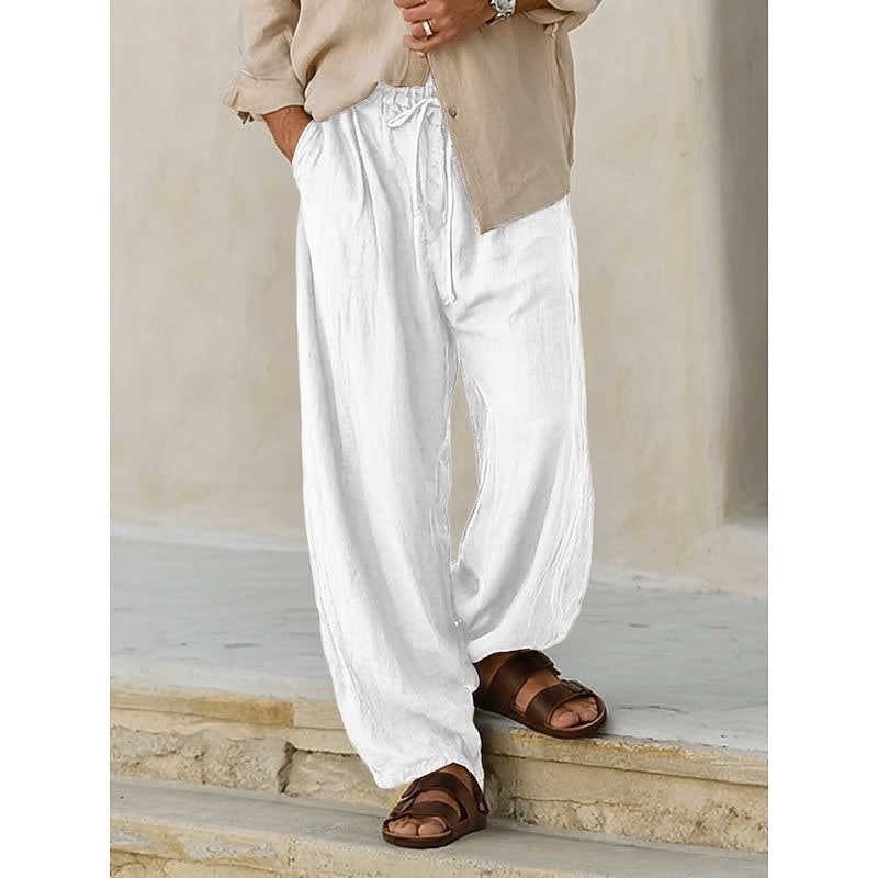 Bevan Wide Leg Drawstring Trousers