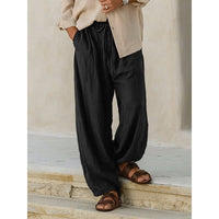 Bevan Wide Leg Drawstring Trousers