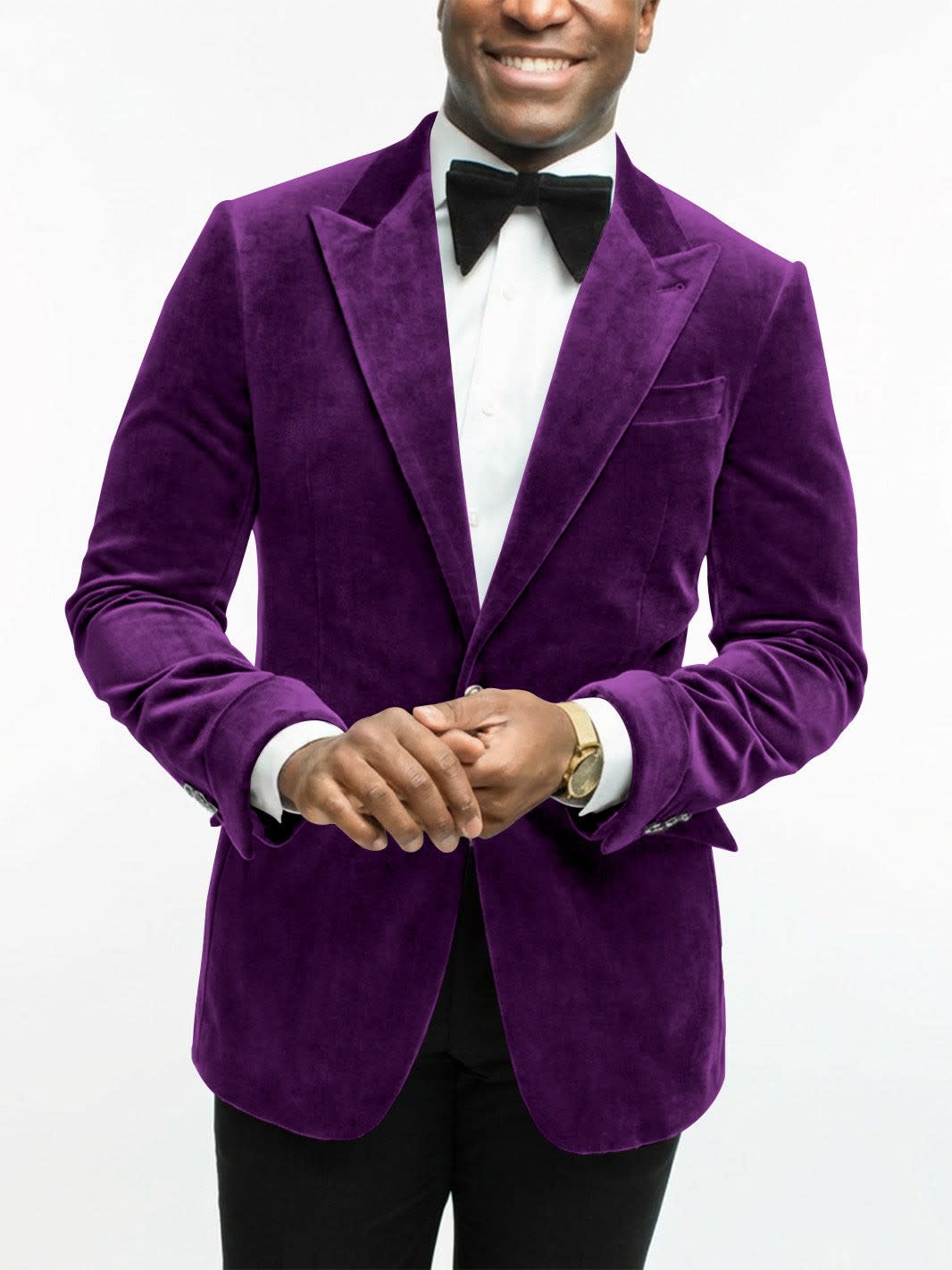 Leonard Velvet Peak Lapel Dinner Jacket_10