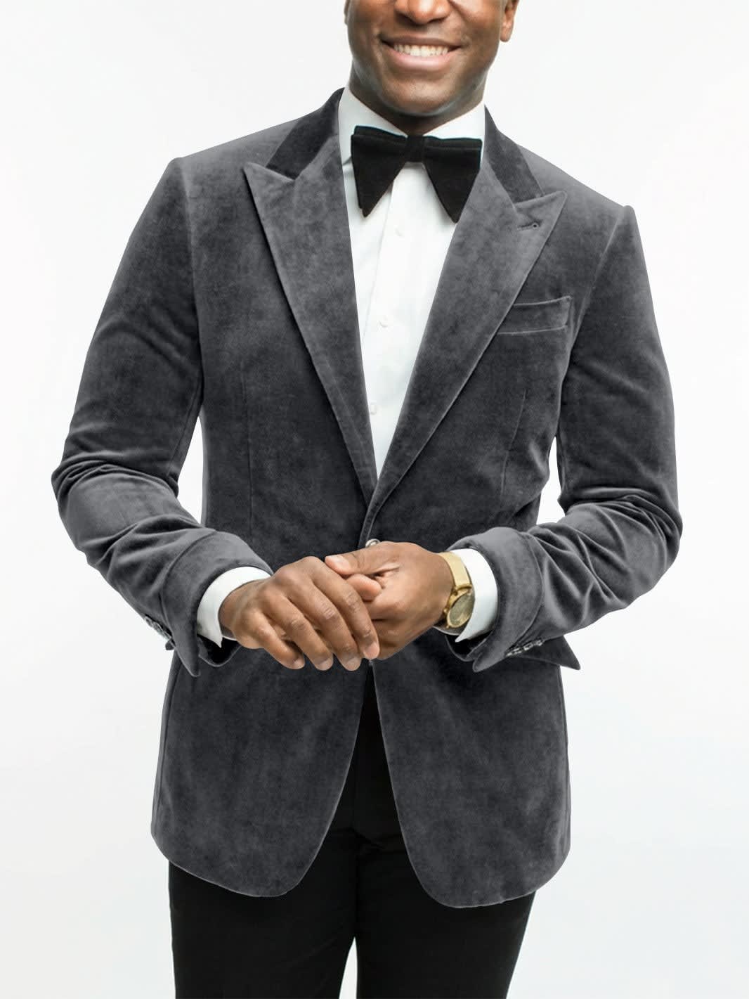 Leonard Velvet Peak Lapel Dinner Jacket_11