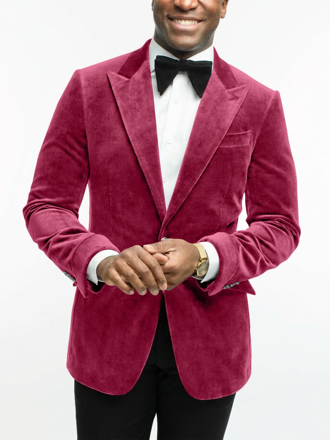 Leonard Velvet Peak Lapel Dinner Jacket_12