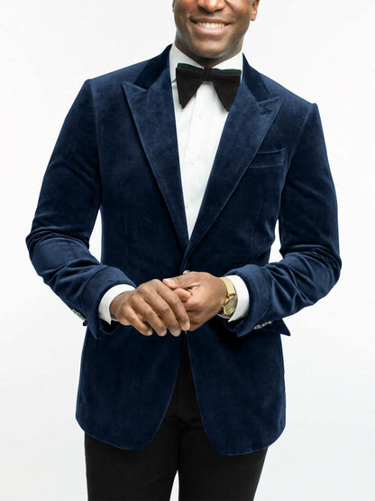 Leonard Velvet Peak Lapel Dinner Jacket_15