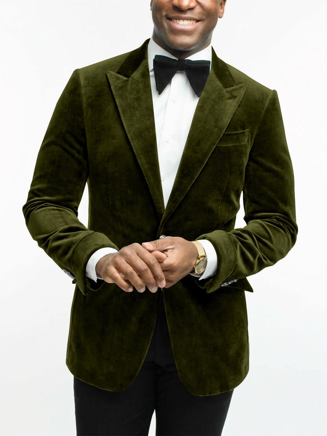Leonard Velvet Peak Lapel Dinner Jacket_17