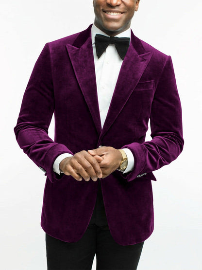 Leonard Velvet Peak Lapel Dinner Jacket_20