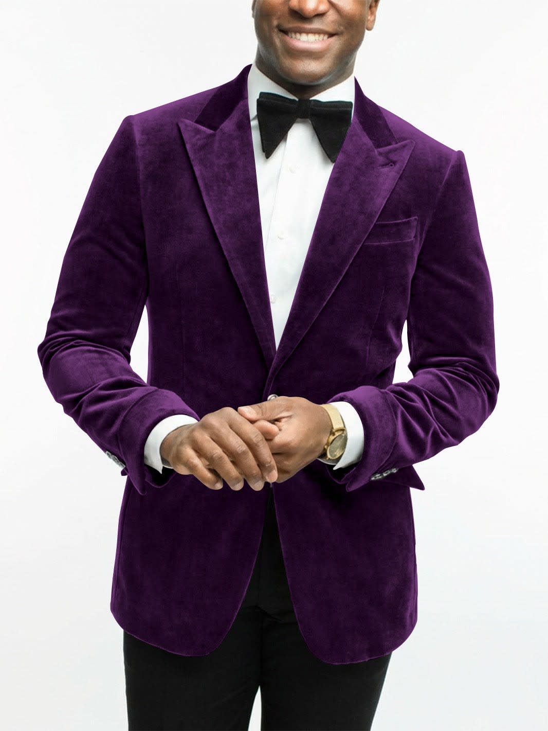 Leonard Velvet Peak Lapel Dinner Jacket_21