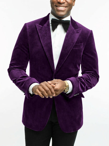 Leonard Velvet Peak Lapel Dinner Jacket_21