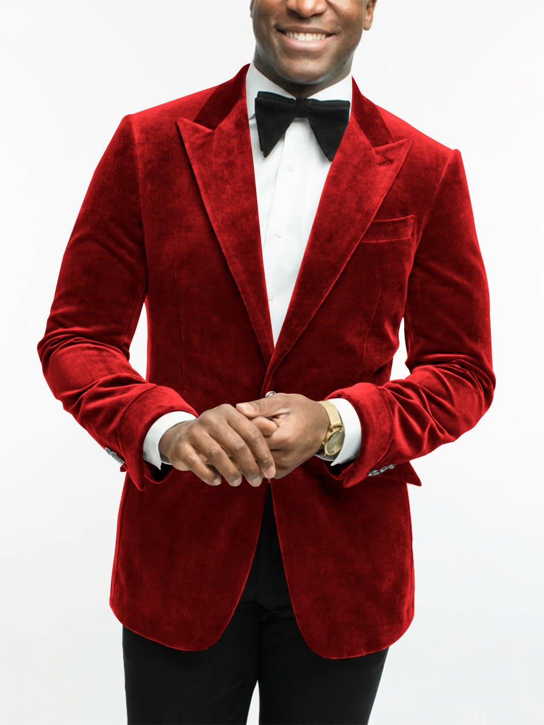 Leonard Velvet Peak Lapel Dinner Jacket_22