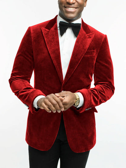 Leonard Velvet Peak Lapel Dinner Jacket_22