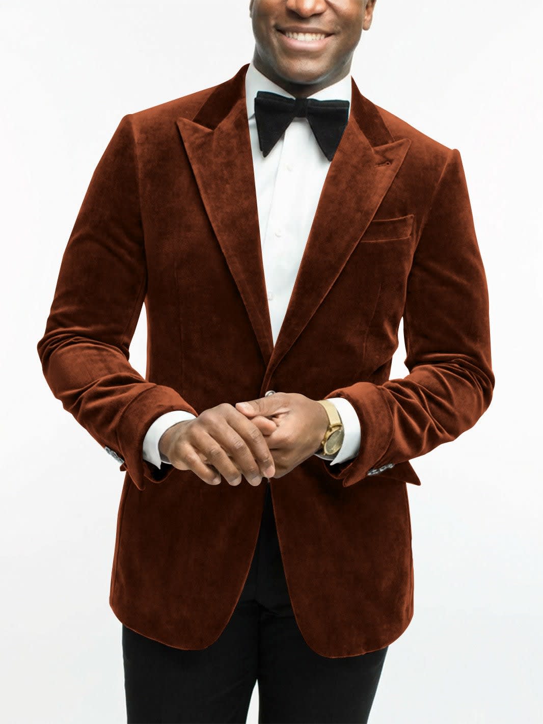 Leonard Velvet Peak Lapel Dinner Jacket_24