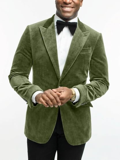 Leonard Velvet Peak Lapel Dinner Jacket_25