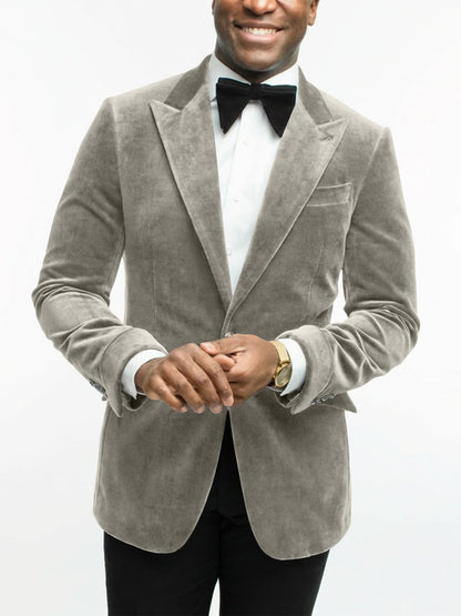 Leonard Velvet Peak Lapel Dinner Jacket_26