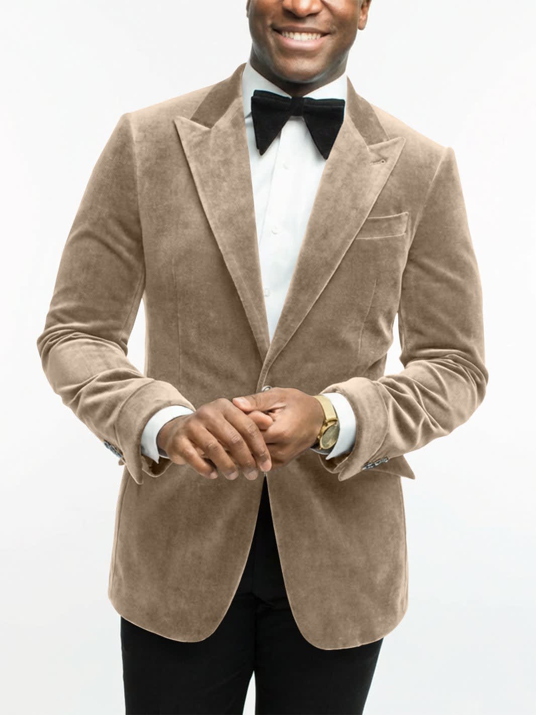 Leonard Velvet Peak Lapel Dinner Jacket_27