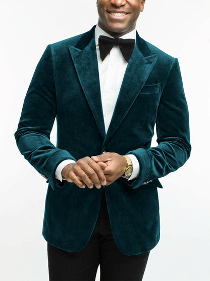 Leonard Velvet Peak Lapel Dinner Jacket_28