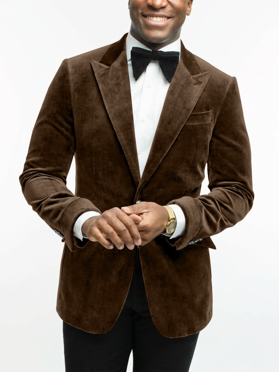 Leonard Velvet Peak Lapel Dinner Jacket_34