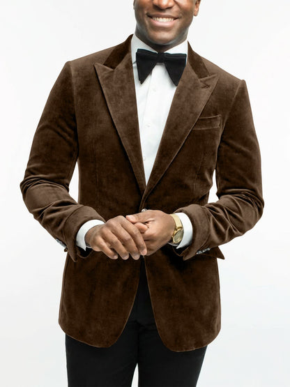Leonard Velvet Peak Lapel Dinner Jacket_34