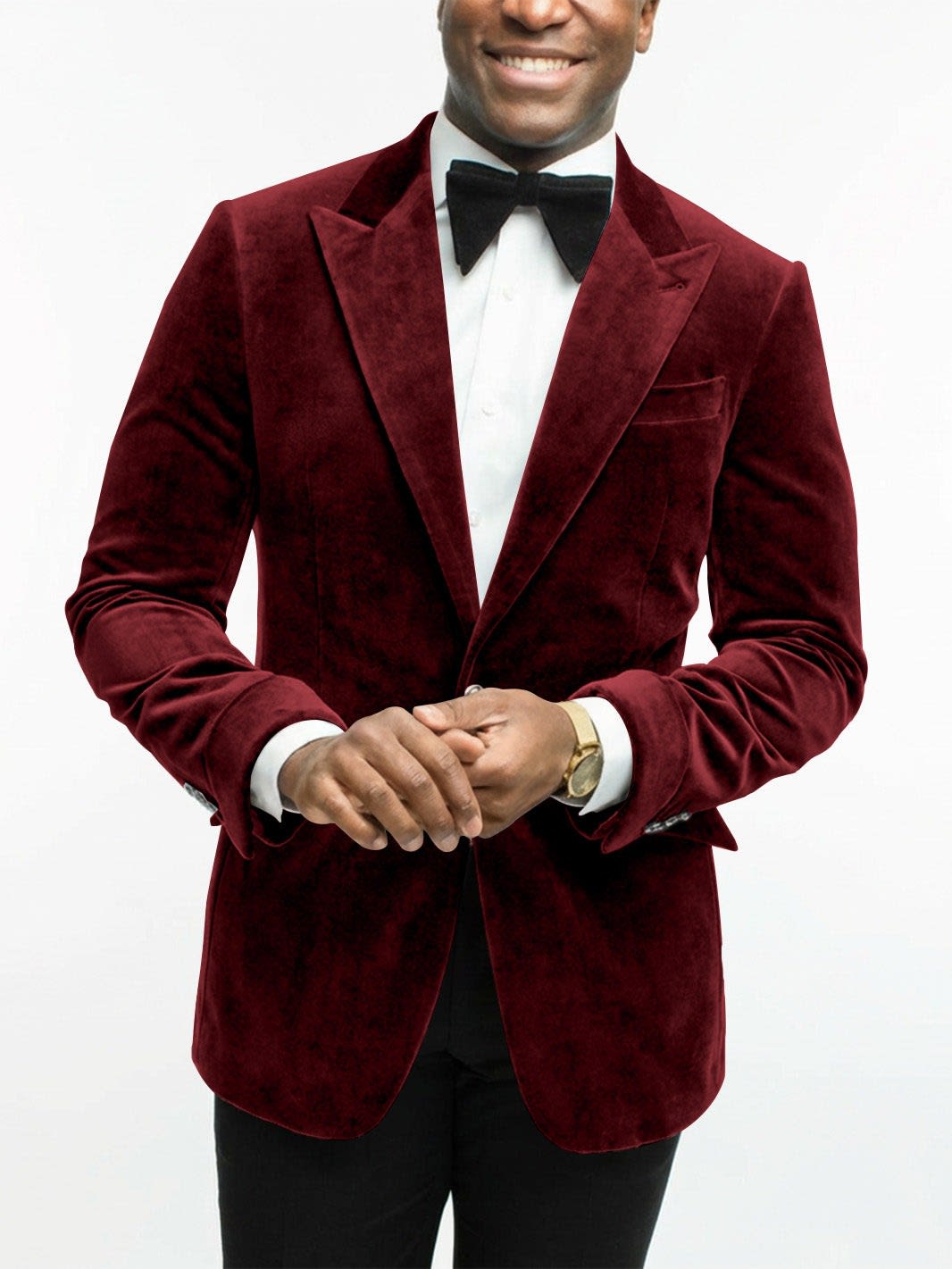 Leonard Velvet Peak Lapel Dinner Jacket_35
