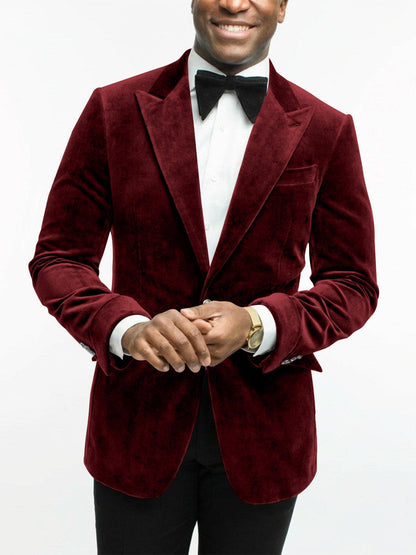 Leonard Velvet Peak Lapel Dinner Jacket_35