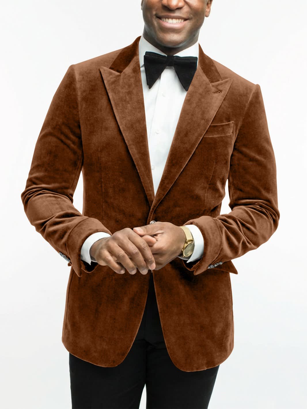 Leonard Velvet Peak Lapel Dinner Jacket_36