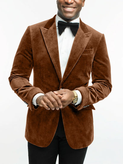 Leonard Velvet Peak Lapel Dinner Jacket_36