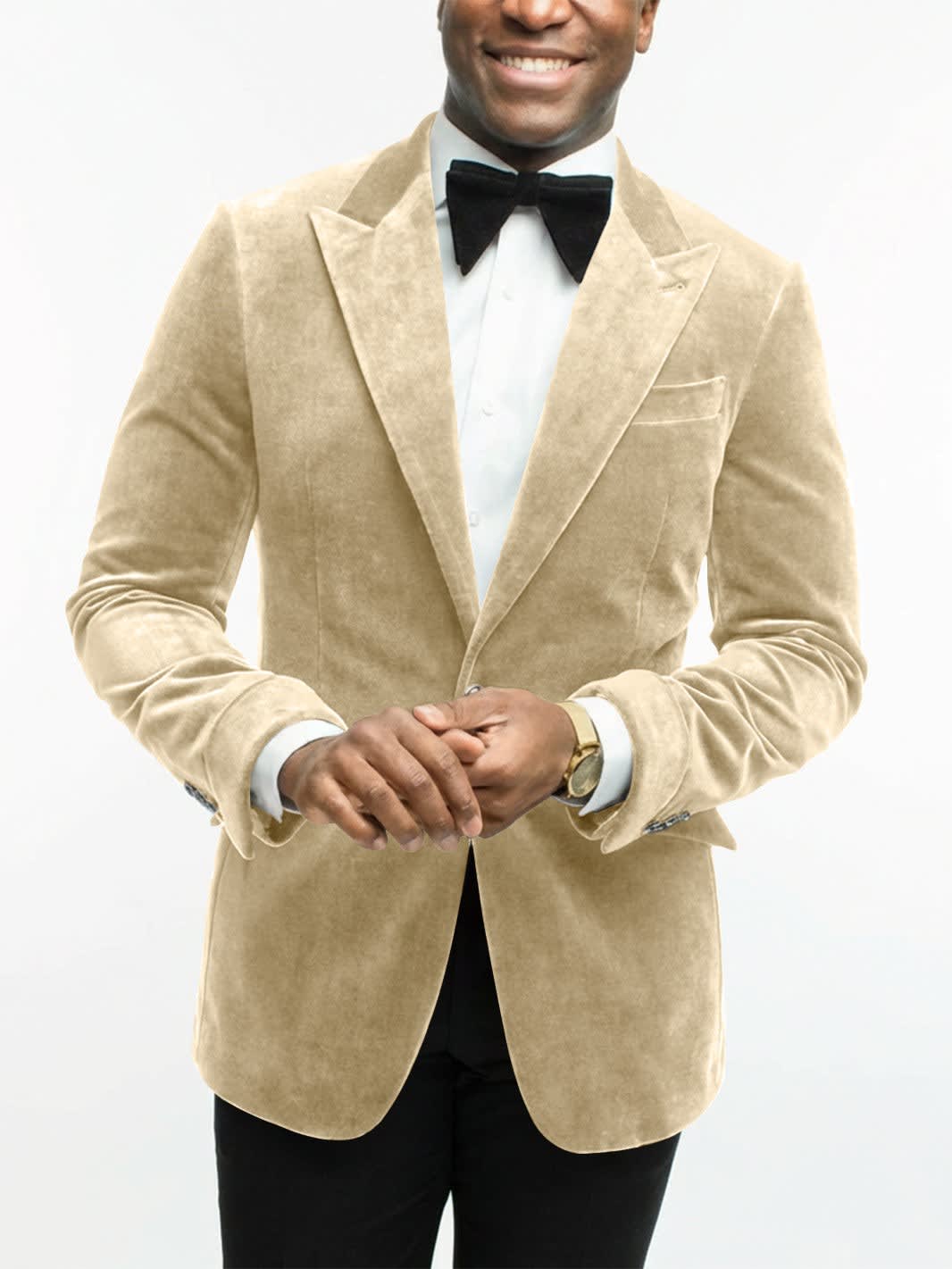 Leonard Velvet Peak Lapel Dinner Jacket_37