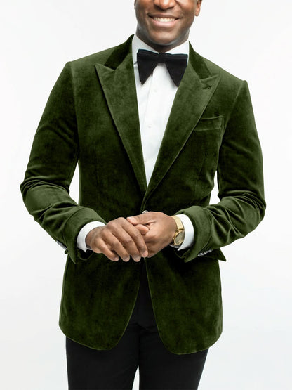 Leonard Velvet Peak Lapel Dinner Jacket_6