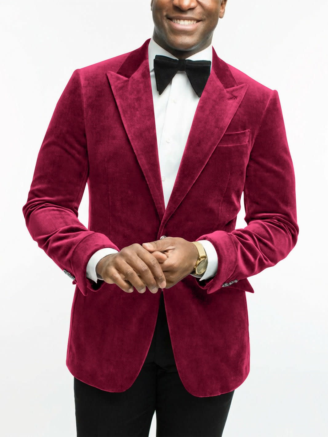 Leonard Velvet Peak Lapel Dinner Jacket_8