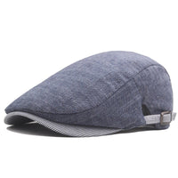 Jesse Adjustable Woven Cotton Flat Cap
