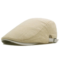 Jesse Adjustable Woven Cotton Flat Cap