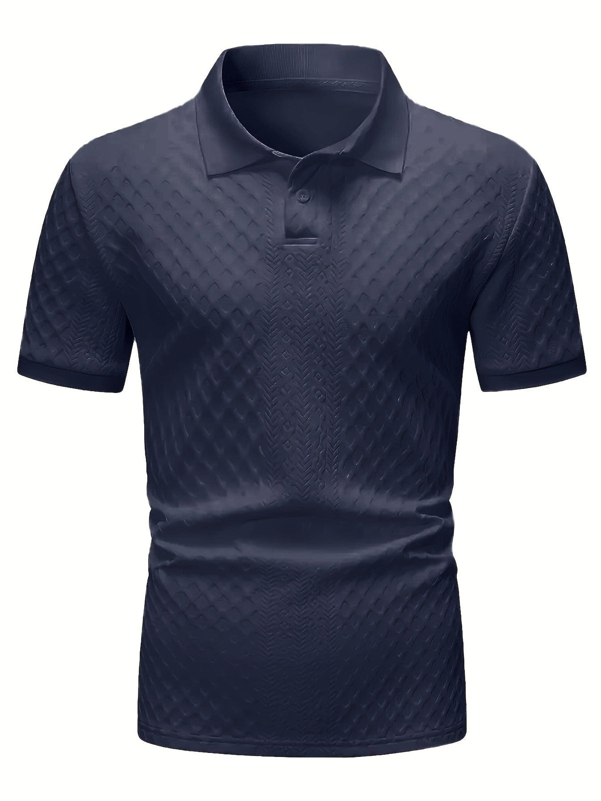 Holland Textured Knit Short Sleeve Polo
