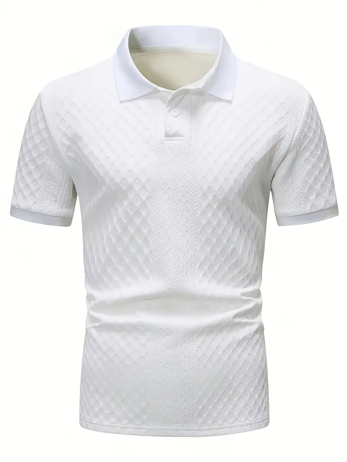 Holland Textured Knit Short Sleeve Polo