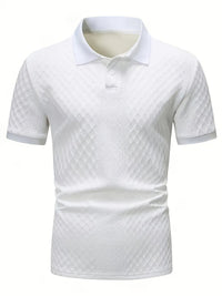 Holland Textured Knit Short Sleeve Polo