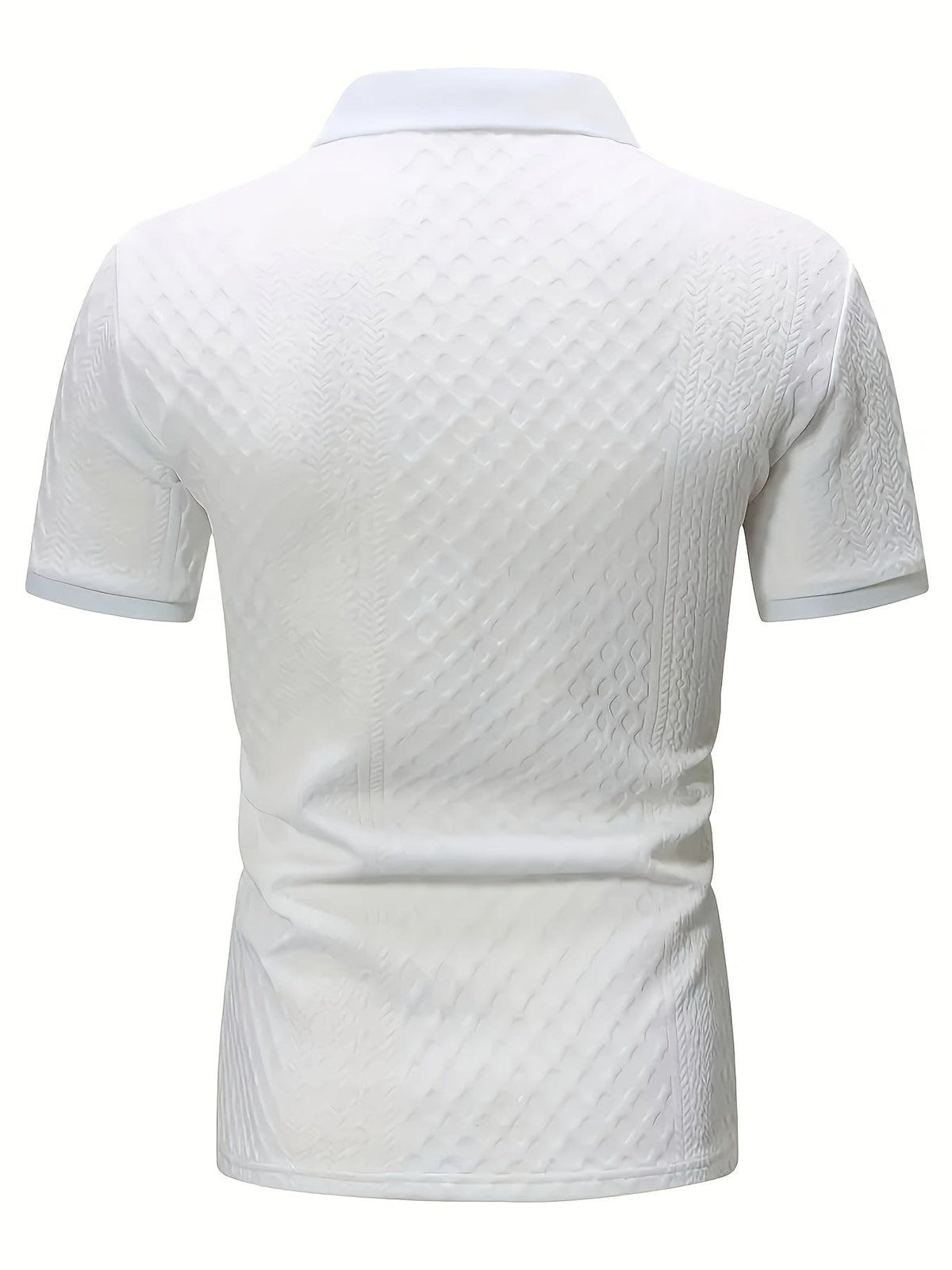 Holland Textured Knit Short Sleeve Polo