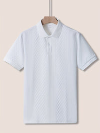 Holland Textured Knit Short Sleeve Polo